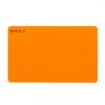 Premium PVC coloured orange fluorescent blank cards