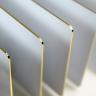 Premium PVC white cards with gold edge